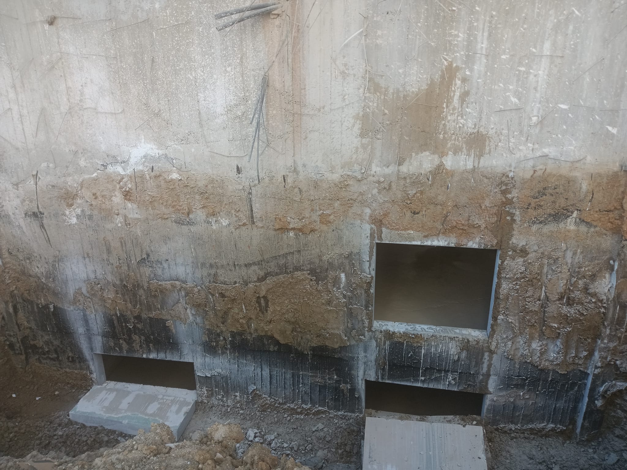 Beton cephede kesim sonucu