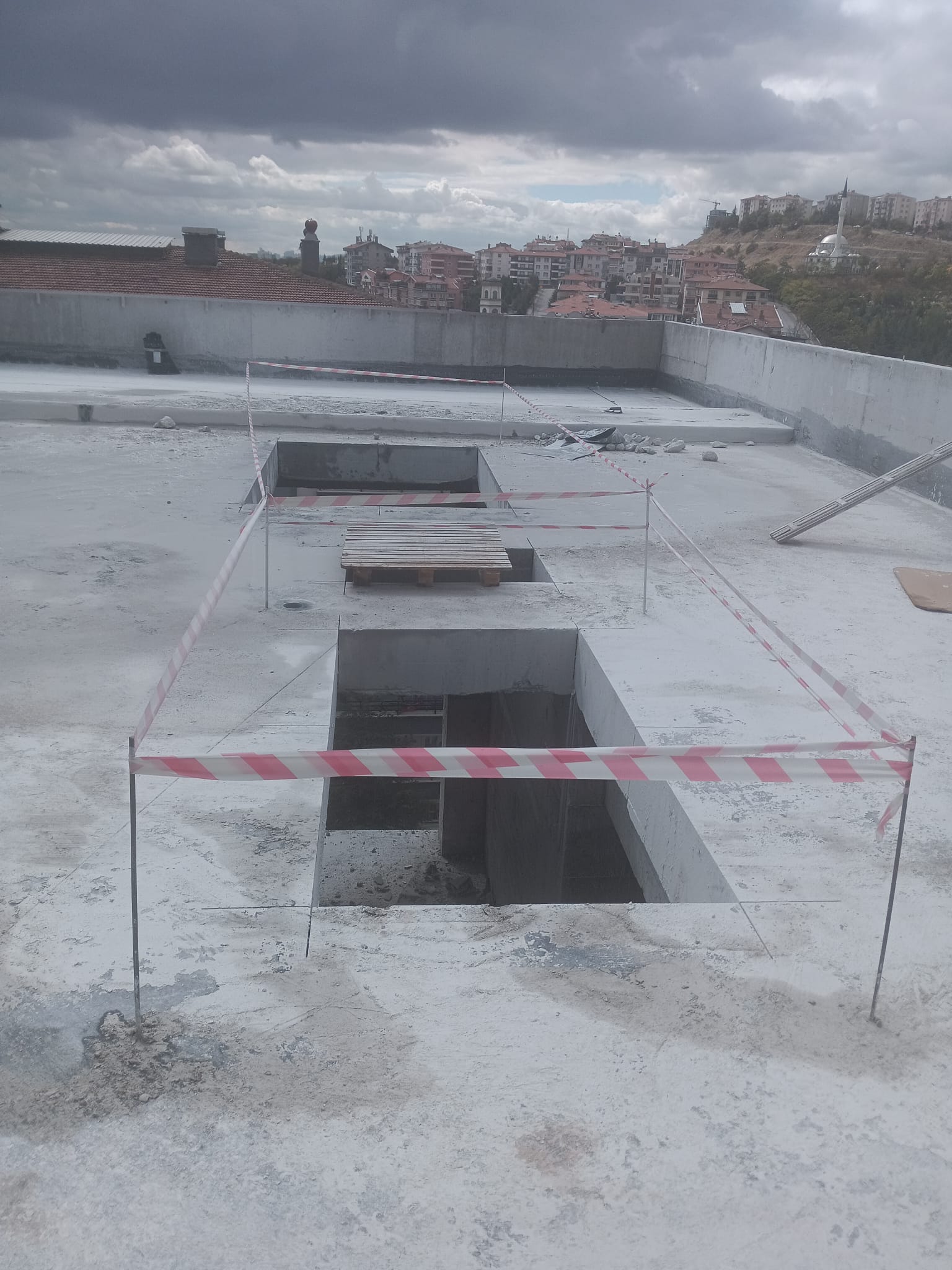 Teras açıklıkları ve çalışma alanı